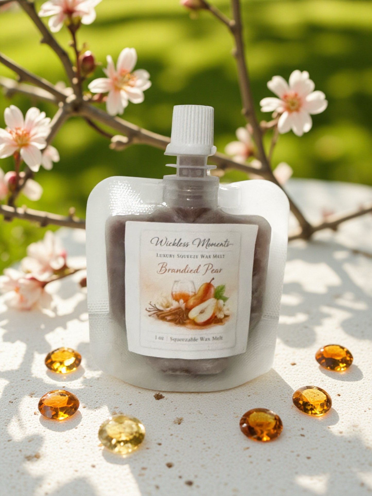 Brandied Pear Squeezable Wax Scent Sampler 1 oz