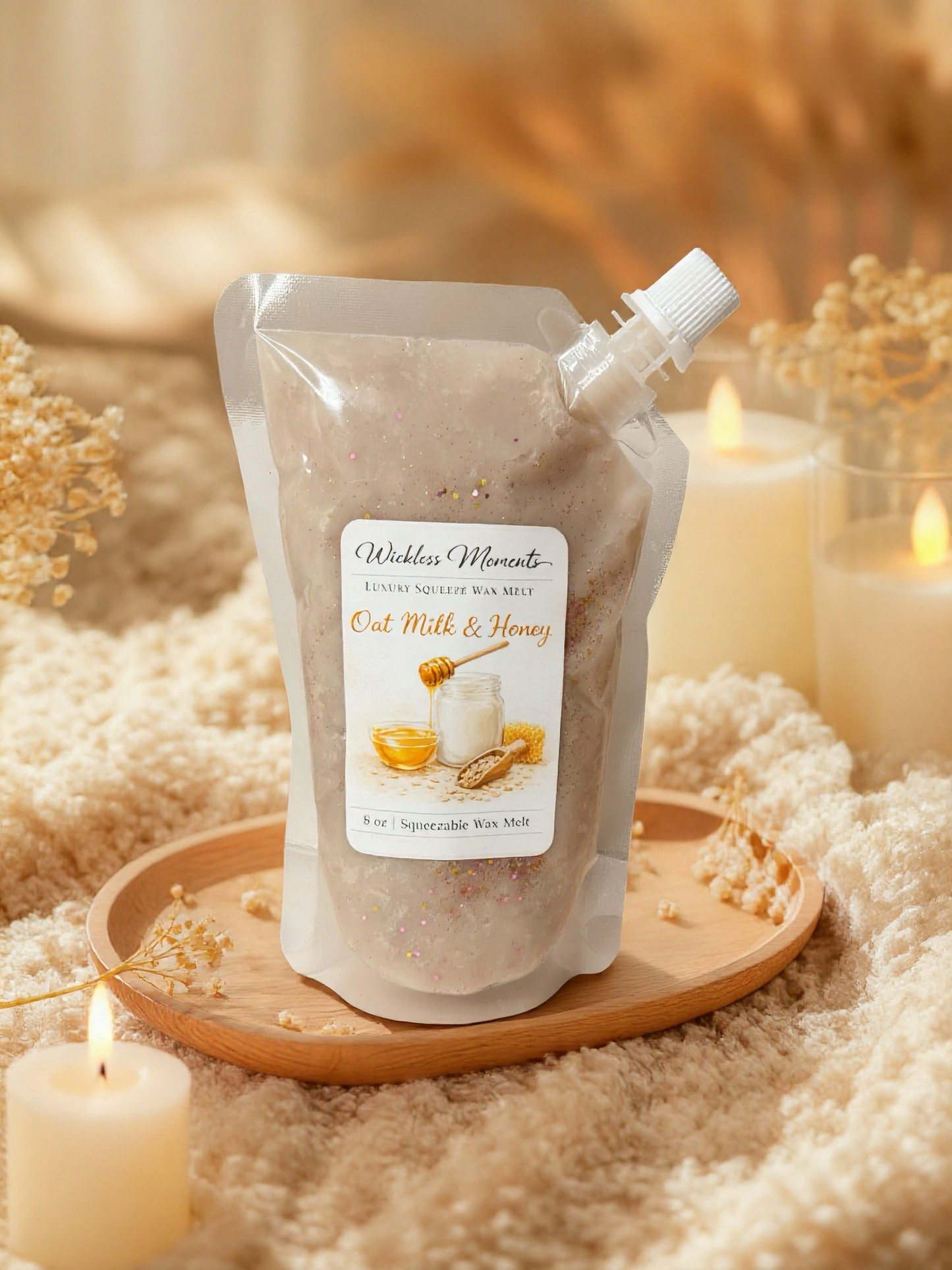 Oat Milk & Honey Squeezable Wax Melt | 8 oz