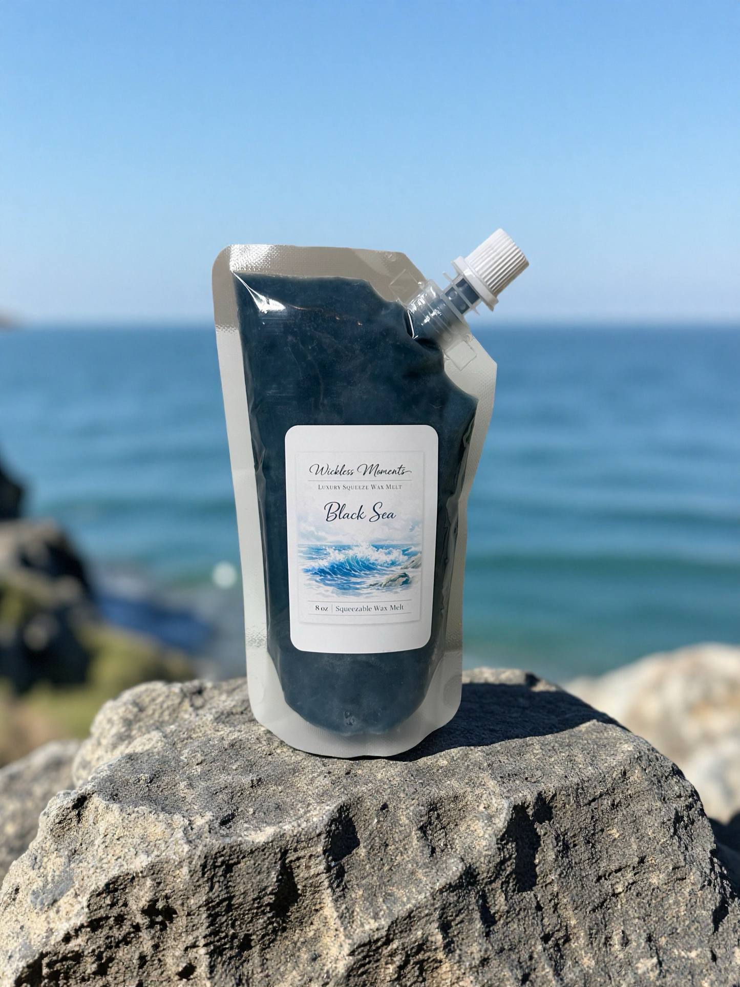 Black Sea Luxury Squeezable Wax Melt | Ocean Breeze & Citrus | Soy Wax