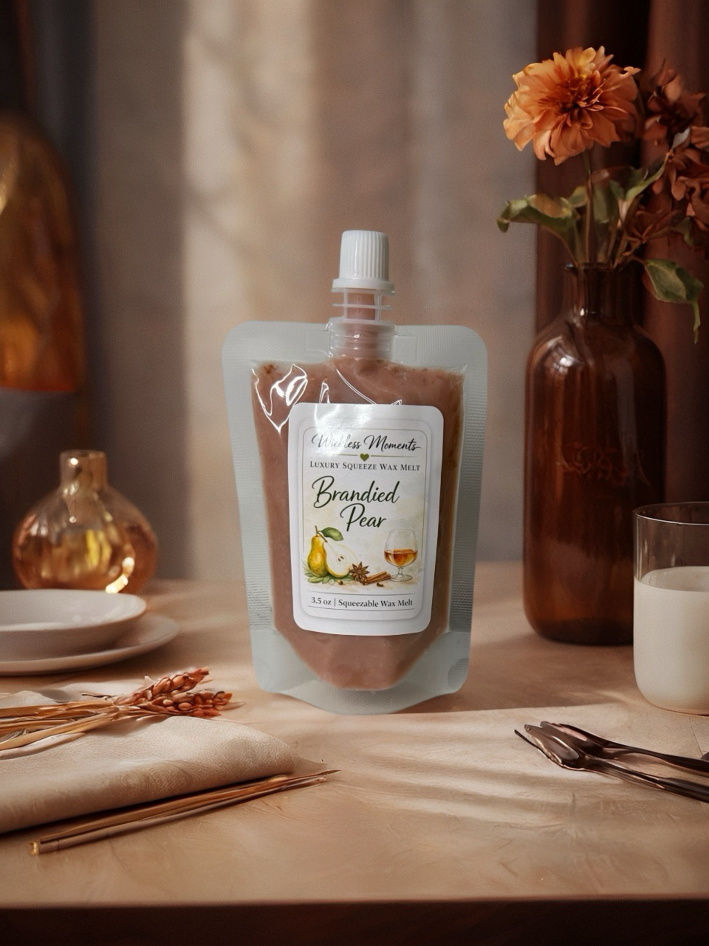 Brandied Pear Squeezable Wax Melt 3.5oz