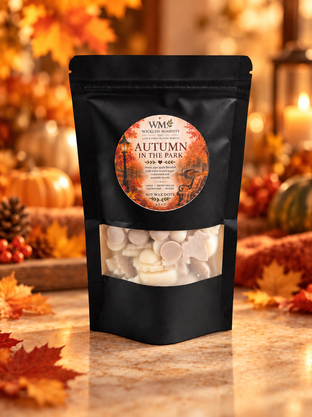 Autumn in the Park Soy Wax Dots | Medium Bag 4.5oz