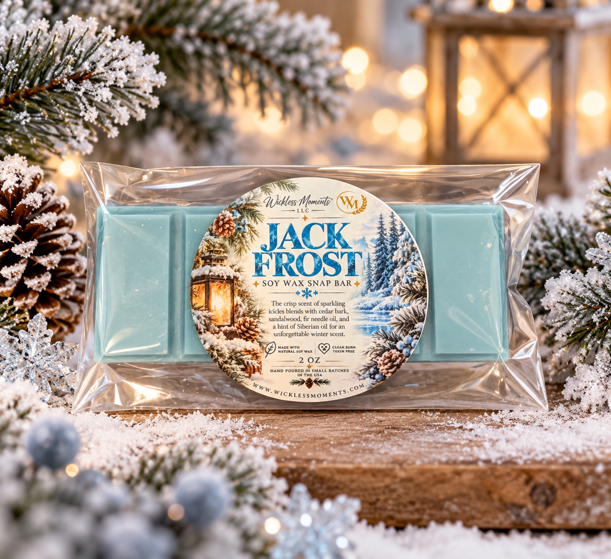 Jack Frost Soy Wax Snap Bar | 2oz