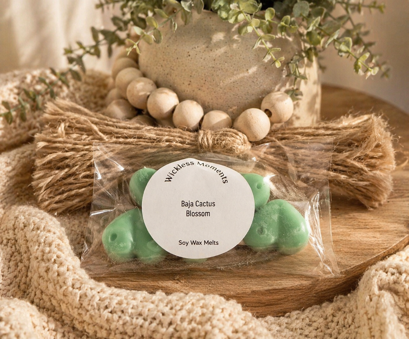 Baja Cactus Blossom Soy Wax Heart Melts (5 Count)