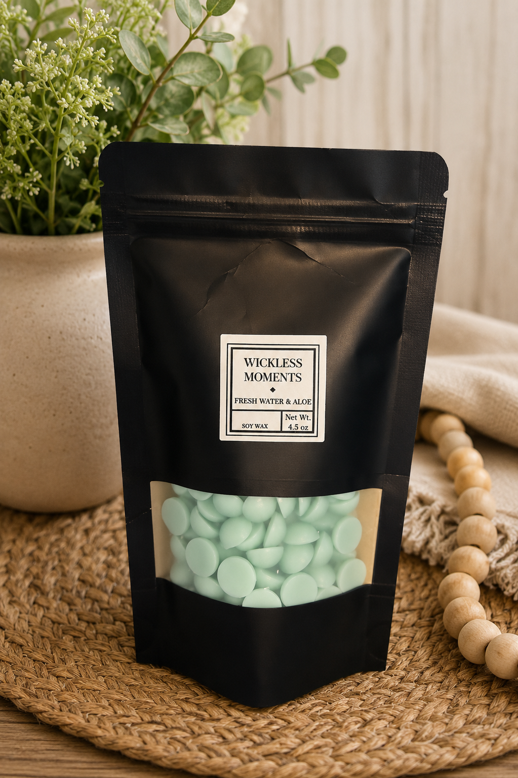 Fresh Water & Aloe Soy Wax Melt Dots | Medium Bag 4.5 oz
