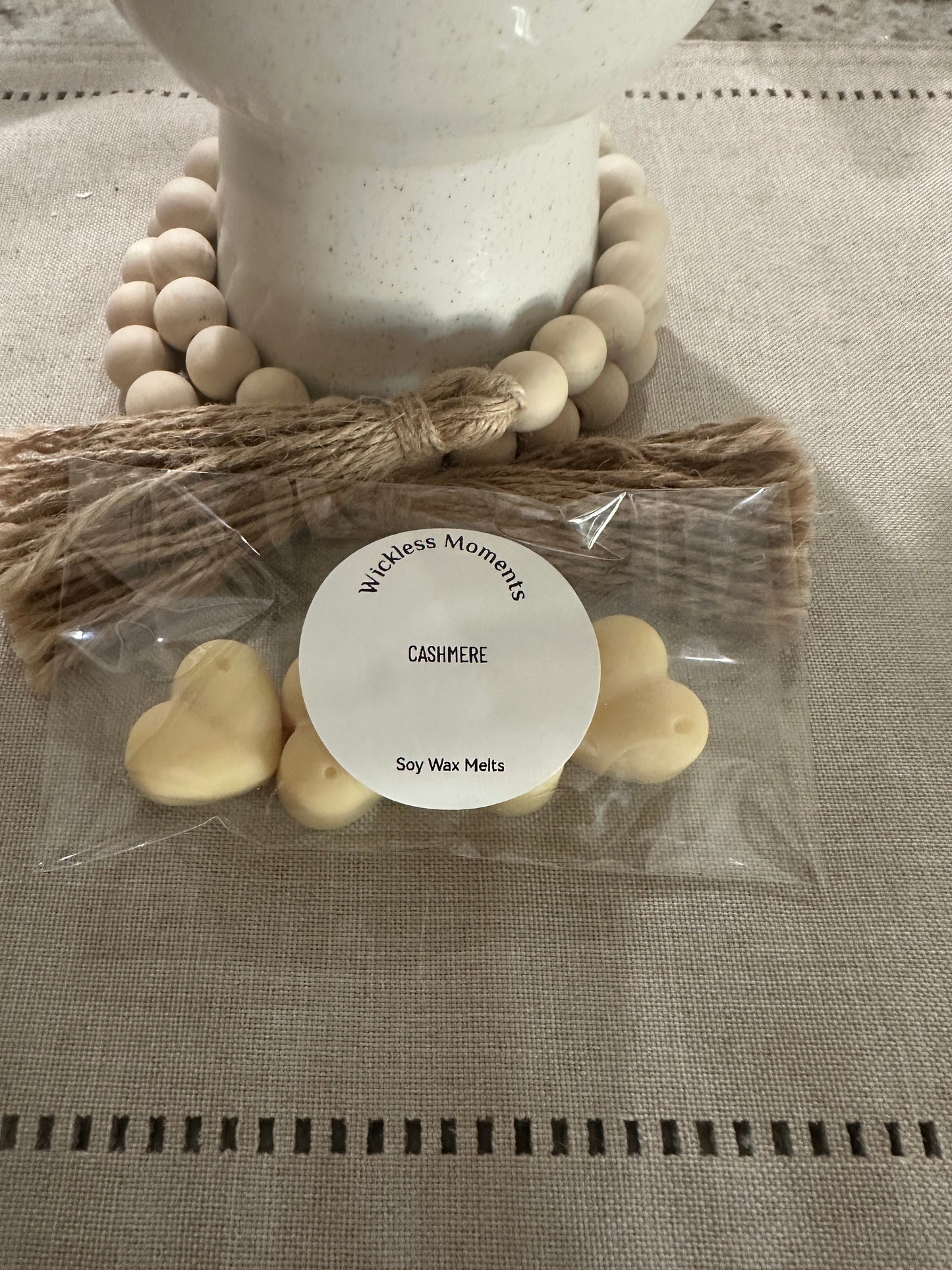 Cashmere Soy Wax Heart Melts 5ct.