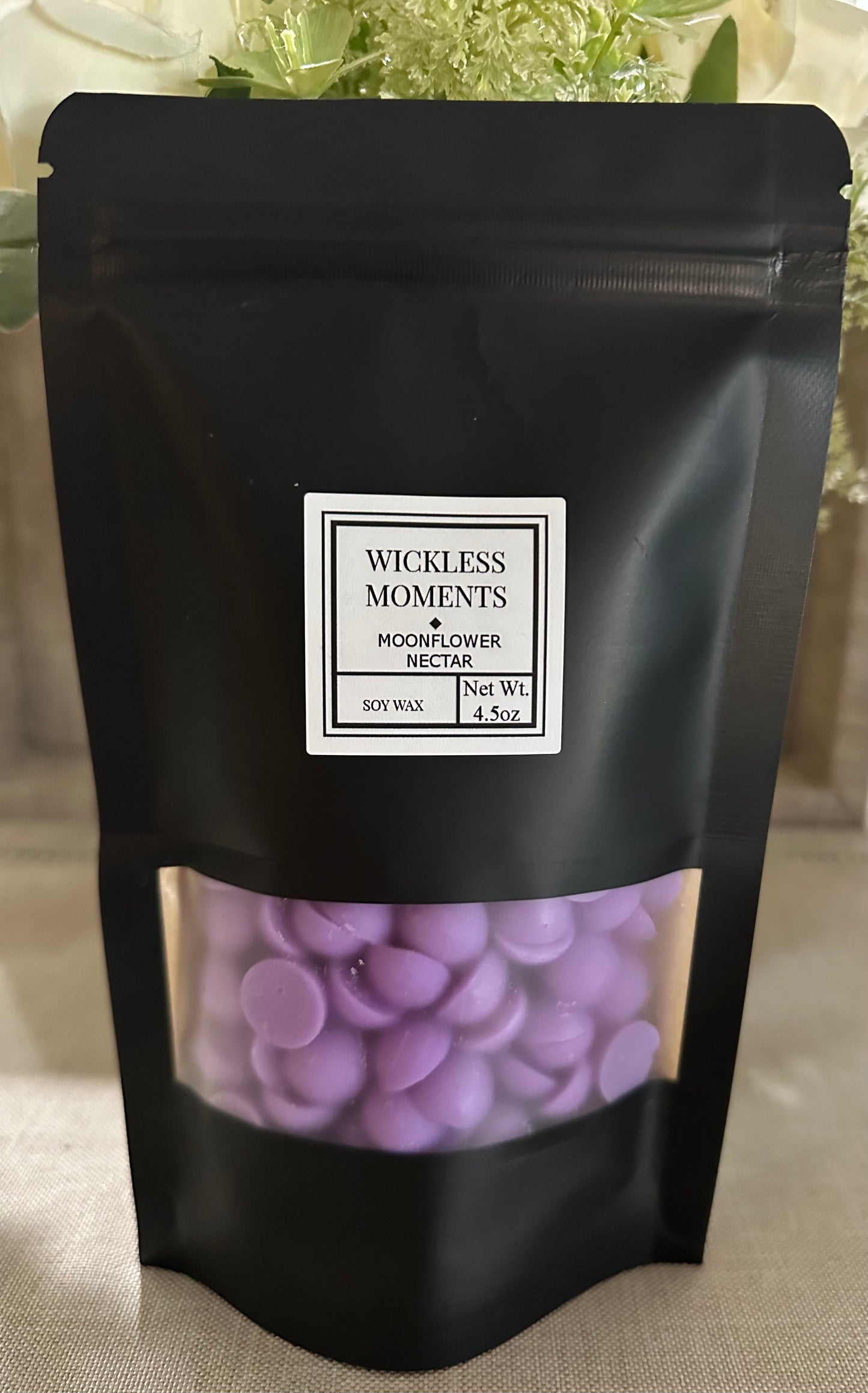 Moonflower Nectar Soy Wax Dots ~ Medium Bag 4.5oz