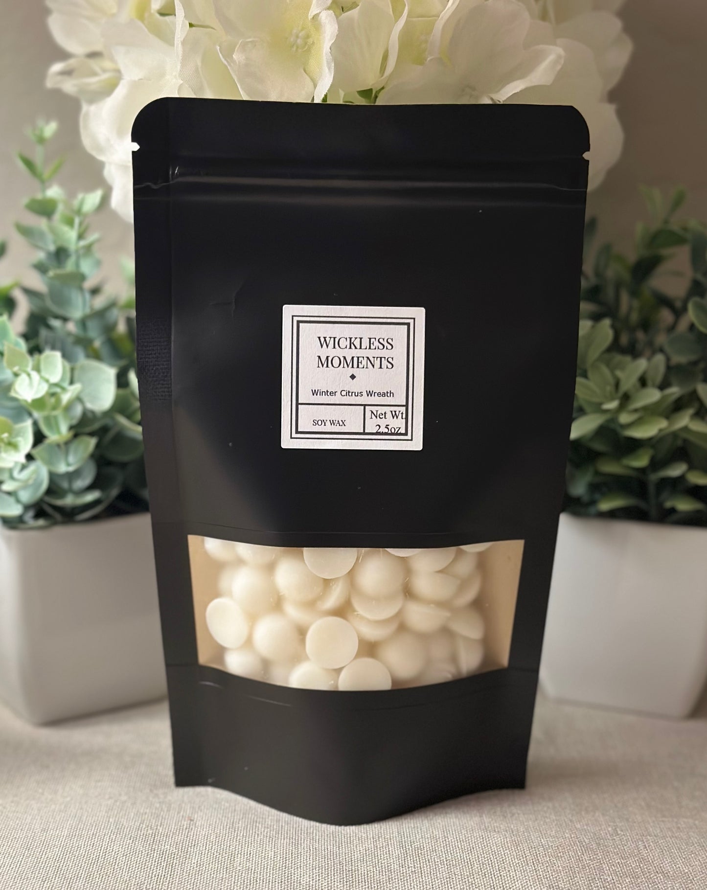 Winter Citrus Wreath Soy Wax Dots ~ Small Bag 2.5oz