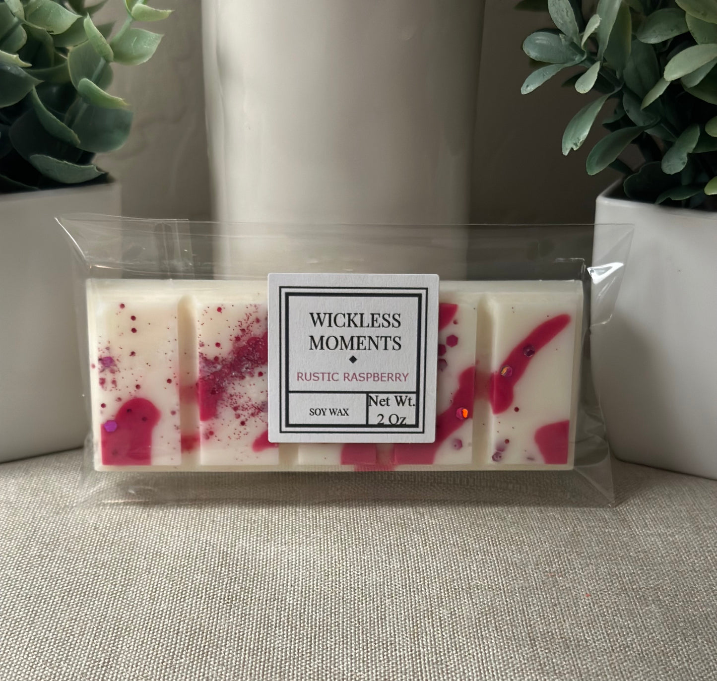 Rustic Raspberry Soy Wax Snap Bar
