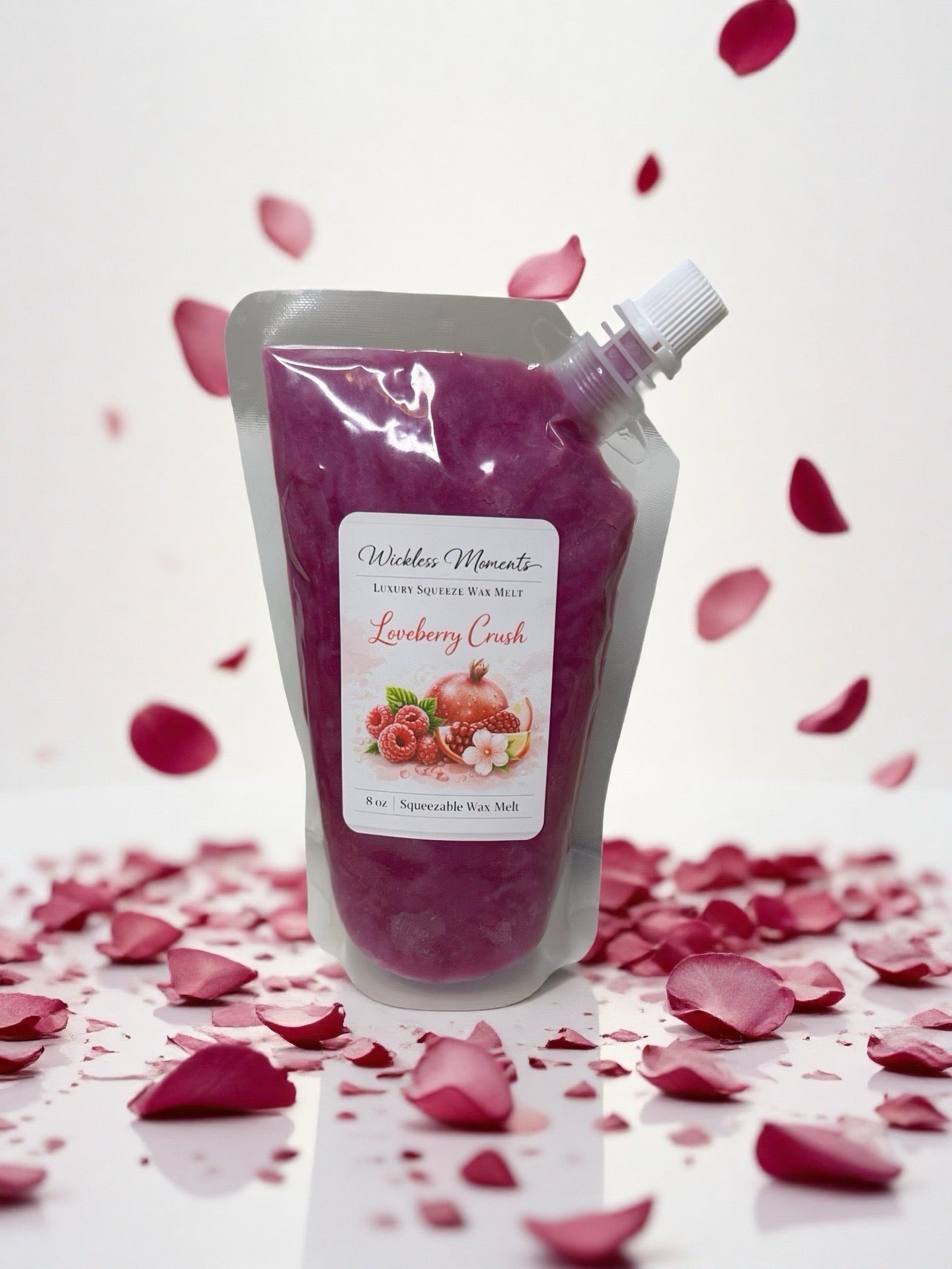 Loveberry Crush Squeezable Wax Melt – Sweet Fruity Floral Scent | Long-Lasting Luxury Home Fragrance