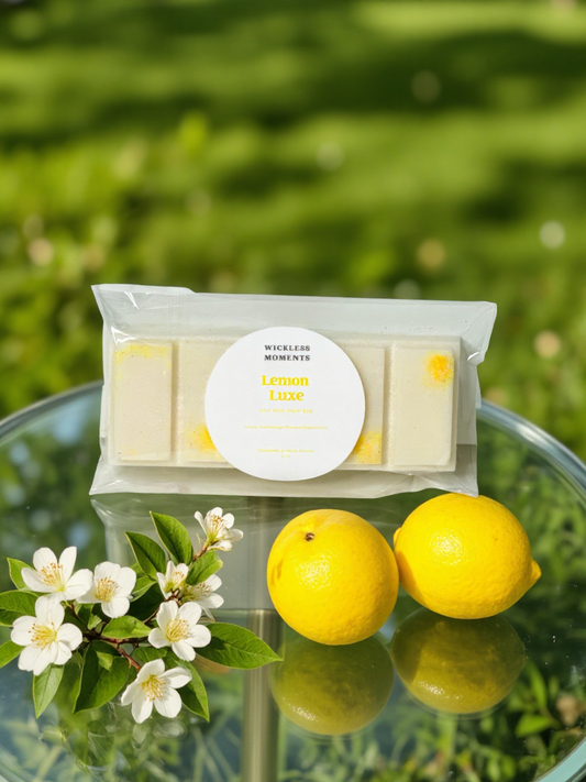 Lemon Luxe Soy Wax Snap Bar– Bright Citrus Fresh Scent | Clean Kitchen & Home Fragrance