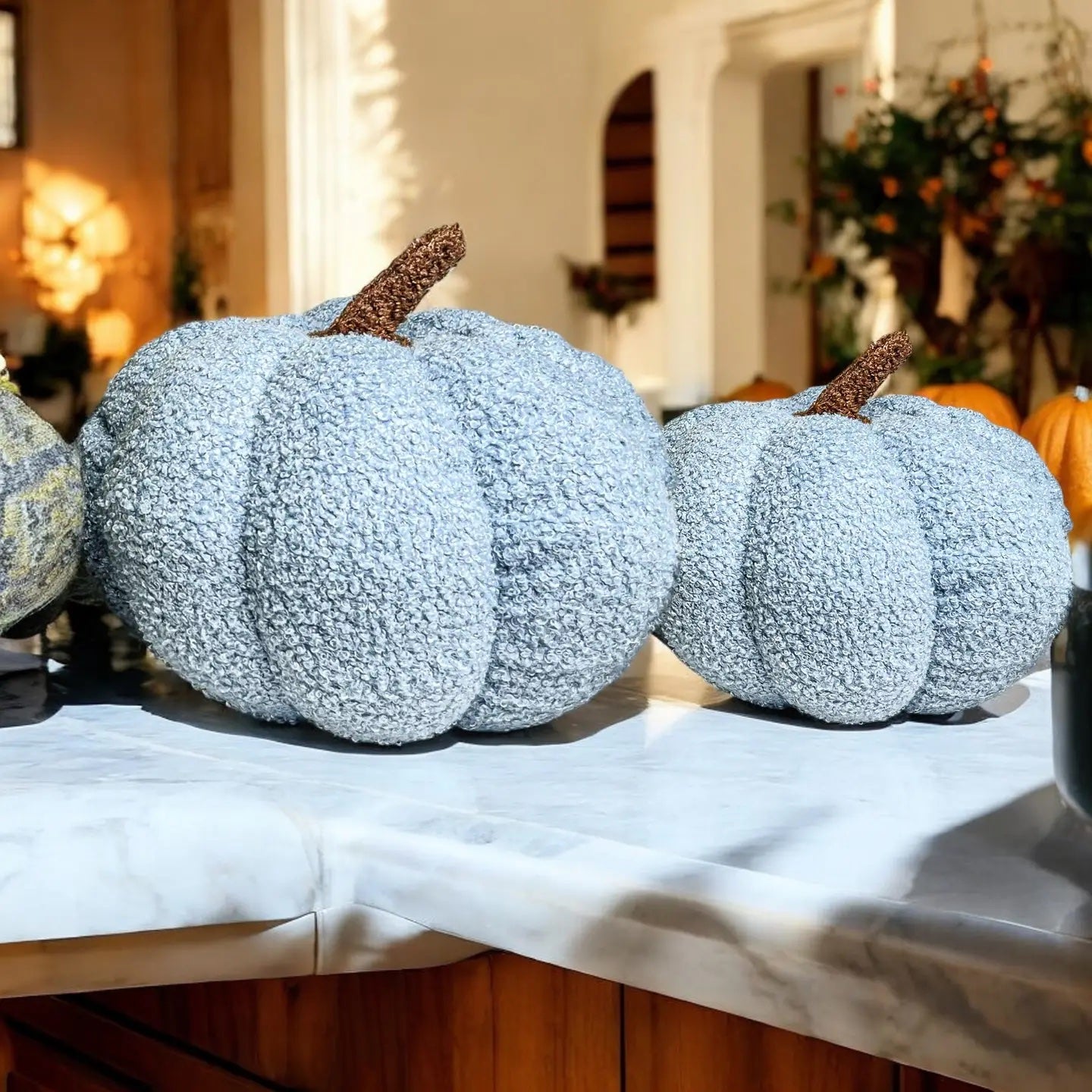 Blair Plush Pumpkin Decorative Throw Pillow
