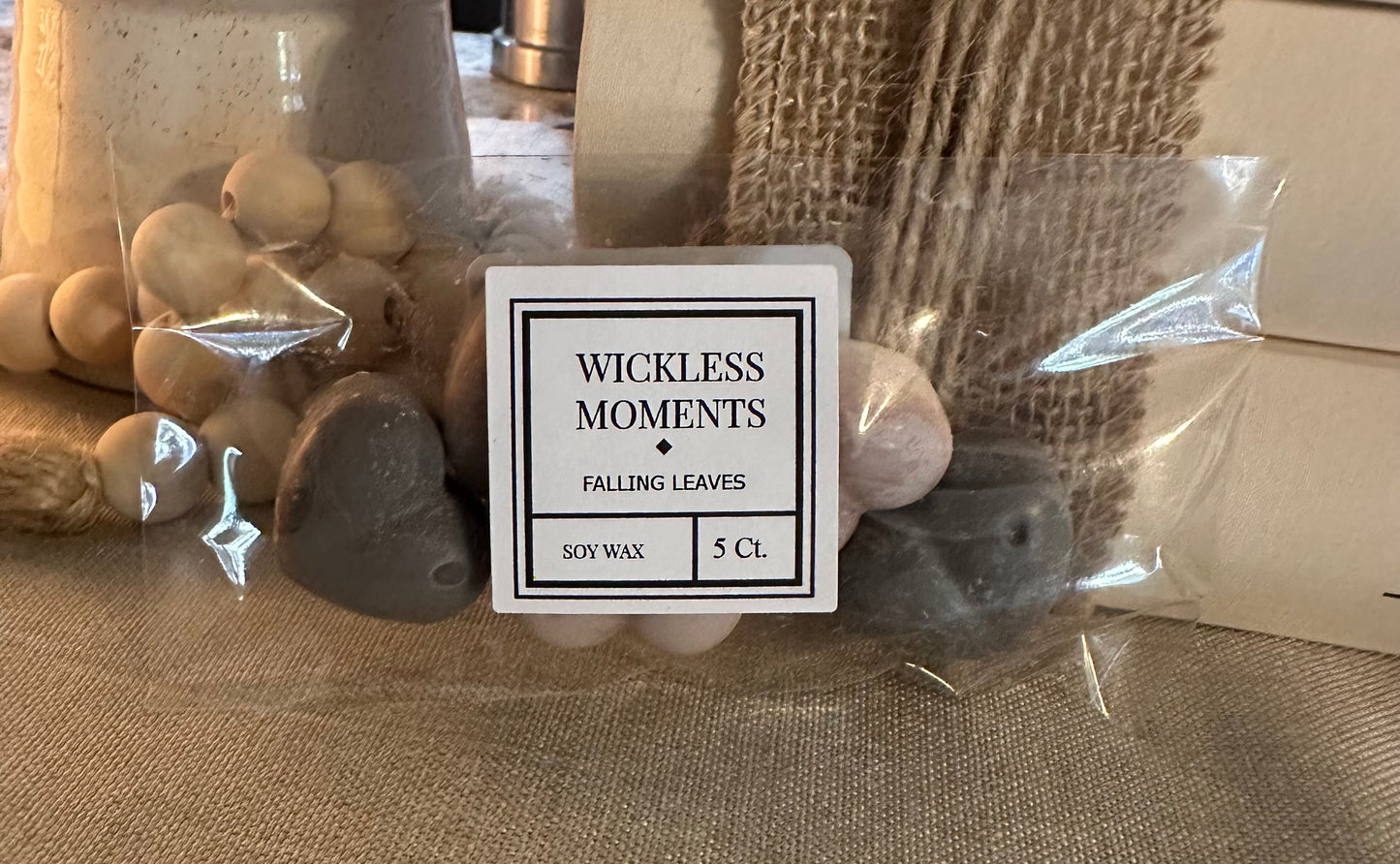 Falling Leaves Soy Wax Heart Melts 5 Ct.