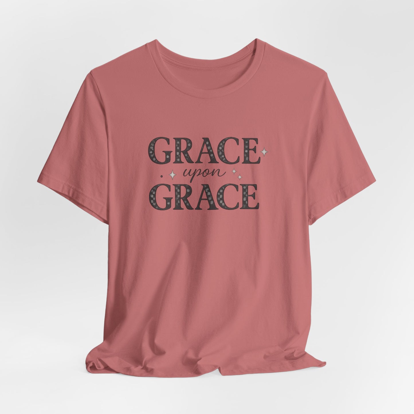 Grace Upon Grace Graphic Tee | Inspirational Faith T-Shirt