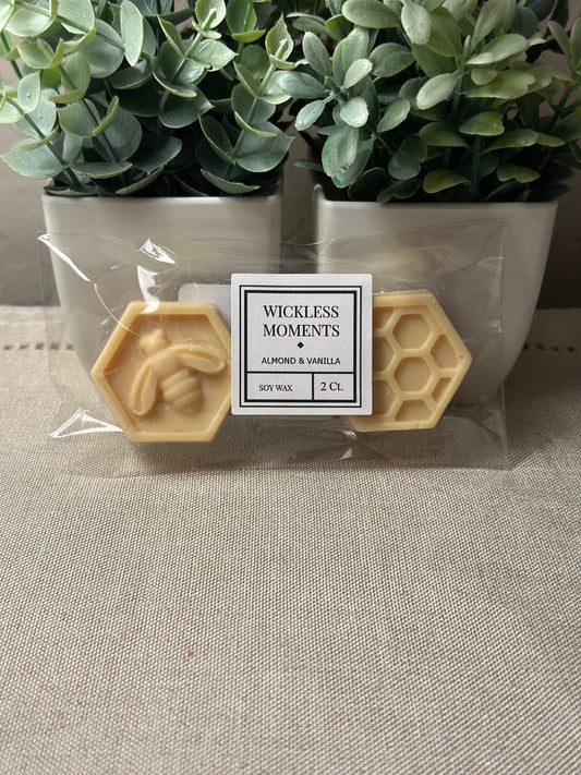 Almond & Vanilla Soy Wax Honeycomb 2Ct.