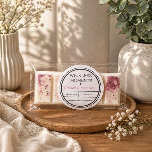 Champagne Toast Soy Wax Snap Bar – Sparkling Citrus & Sweet Berry | Bright, Fresh, Uplifting Scent