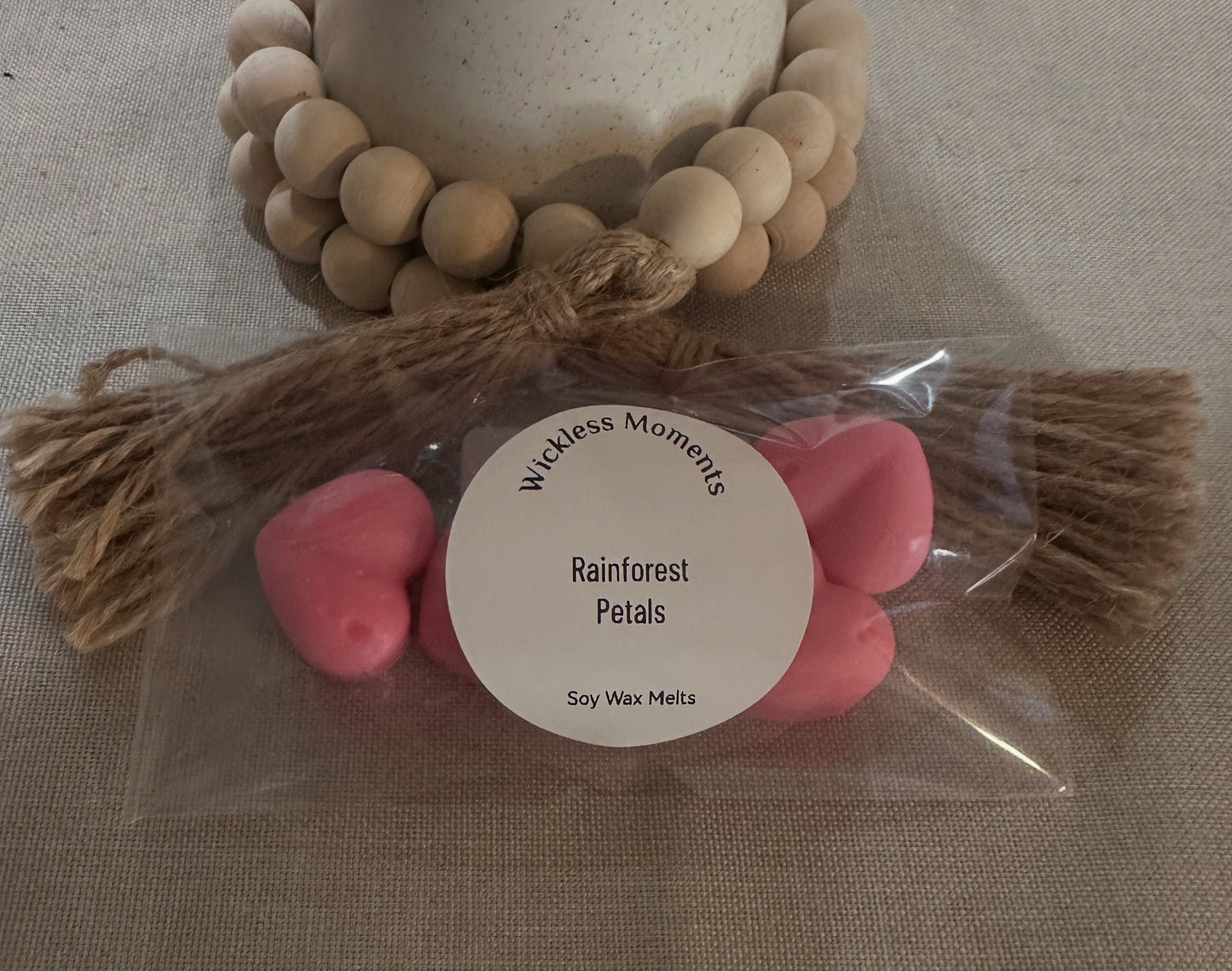 Rainforest Petals Soy Wax Heart Melts 5ct.