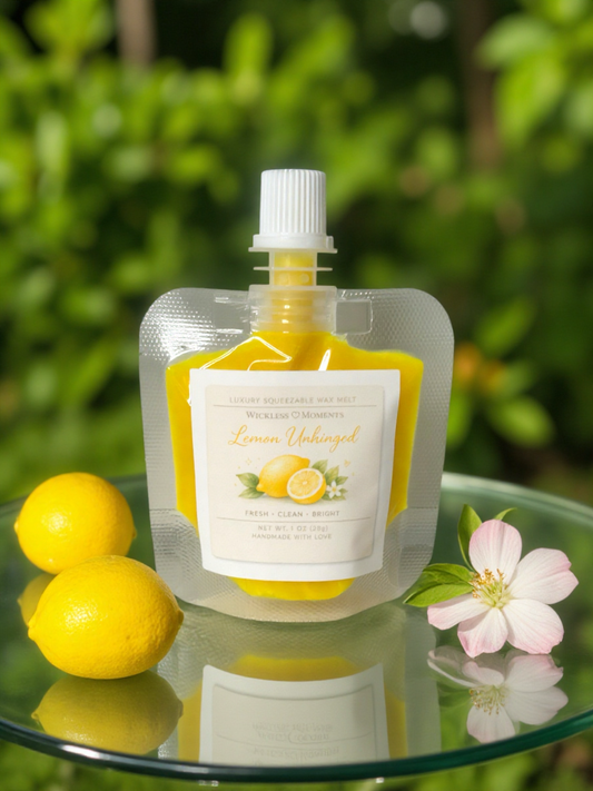 Lemon Unhinged Squeezable Wax Scent Sampler 1 oz