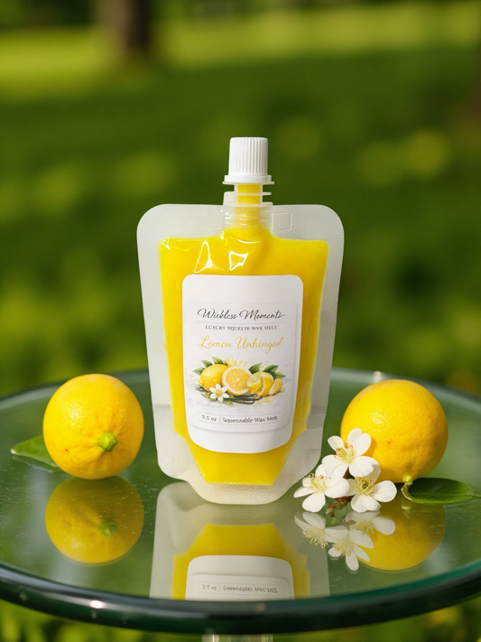 Lemon Unhinged Squeezable Wax Melt – Bright Citrus Fresh Scent | Clean Kitchen & Home Fragrance