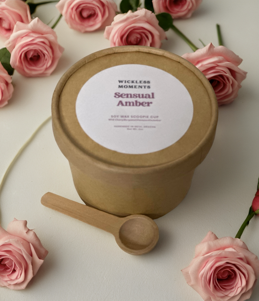 Sensual Amber Scoopie Wax Melt Cup 4oz