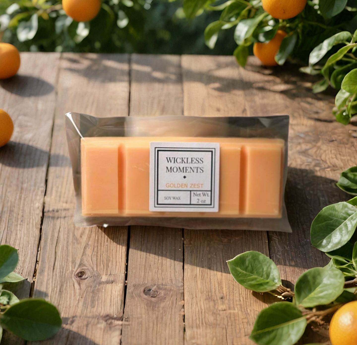 Golden Zest Soy Wax Snap Bar