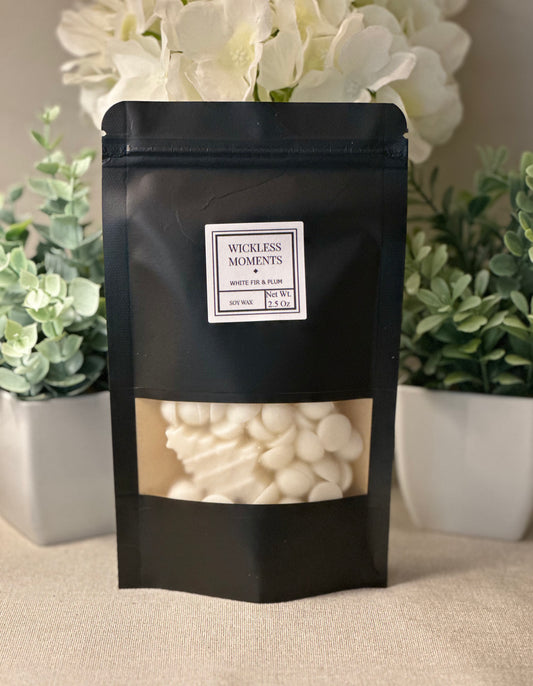 White Fir & Plum Soy Wax Dots ~ Small Bag 2.5oz