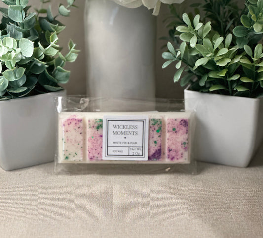 White Fir & Plum Soy Wax Snap Bar