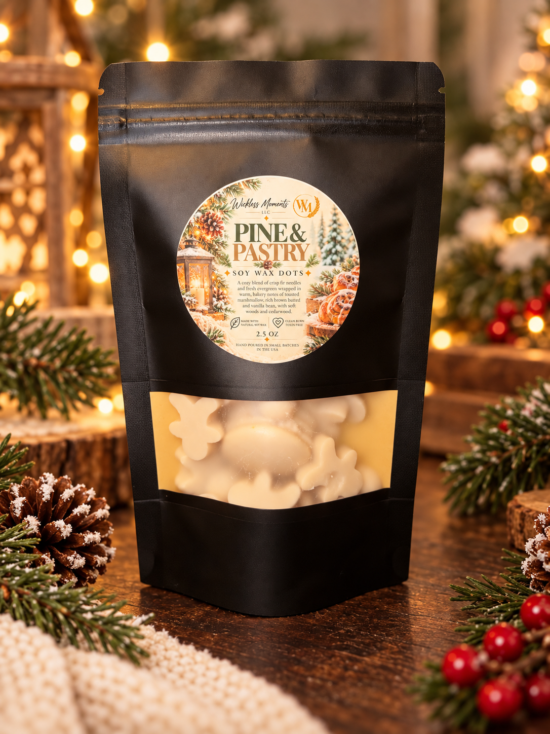 Pine & Pastry Soy Wax Dots | 2.5oz
