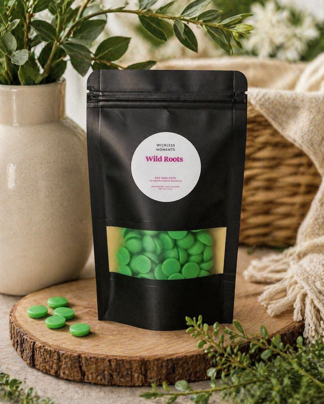 Wild Roots Soy Wax Dots ~ Small Bag 2.5oz