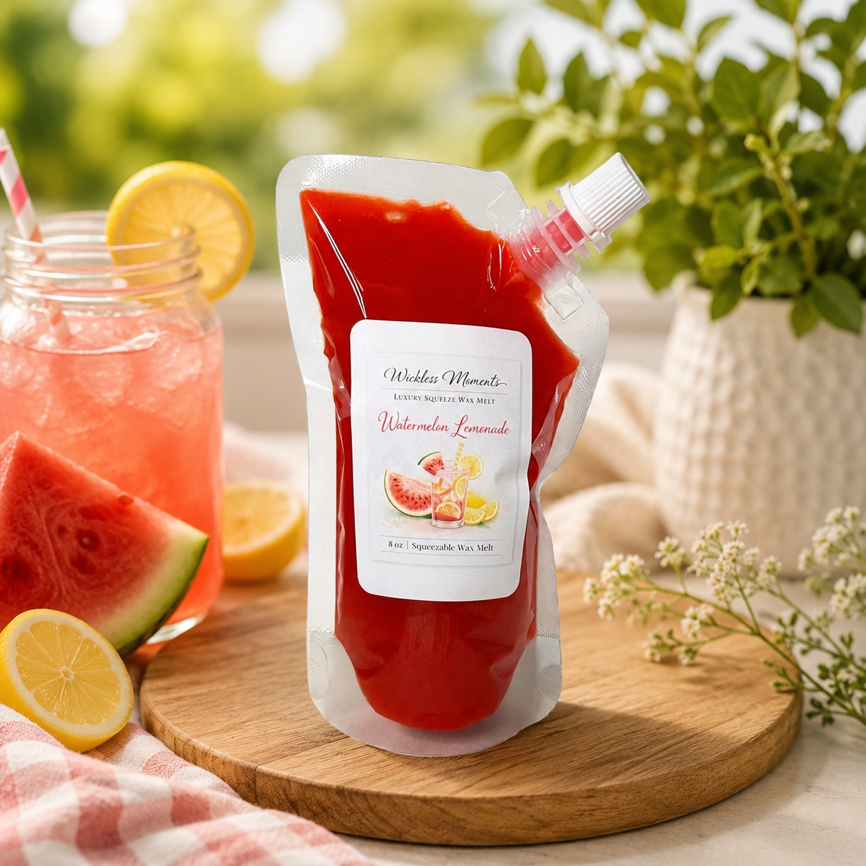 Watermelon Lemonade Luxury Squeezable Wax Melt | Sweet Citrus Fruit | Soy Wax