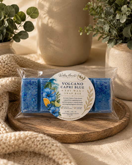 Volcano Capri Blue Soy Wax Snap Bar | 2 oz Luxury Wax Melt