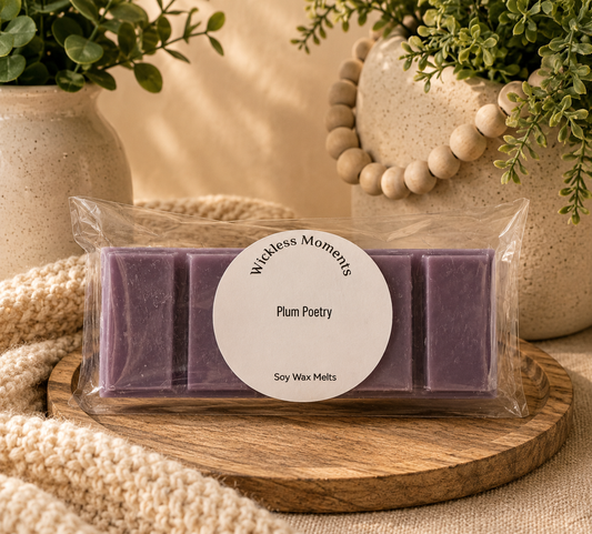 Plum Poetry Soy Wax Snap Bar | 2 oz Luxury Wax Melt