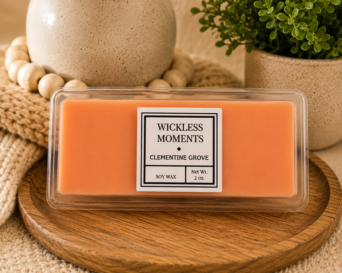 Clementine Grove Soy Wax Snap Bar | 2 oz Luxury Wax Melt