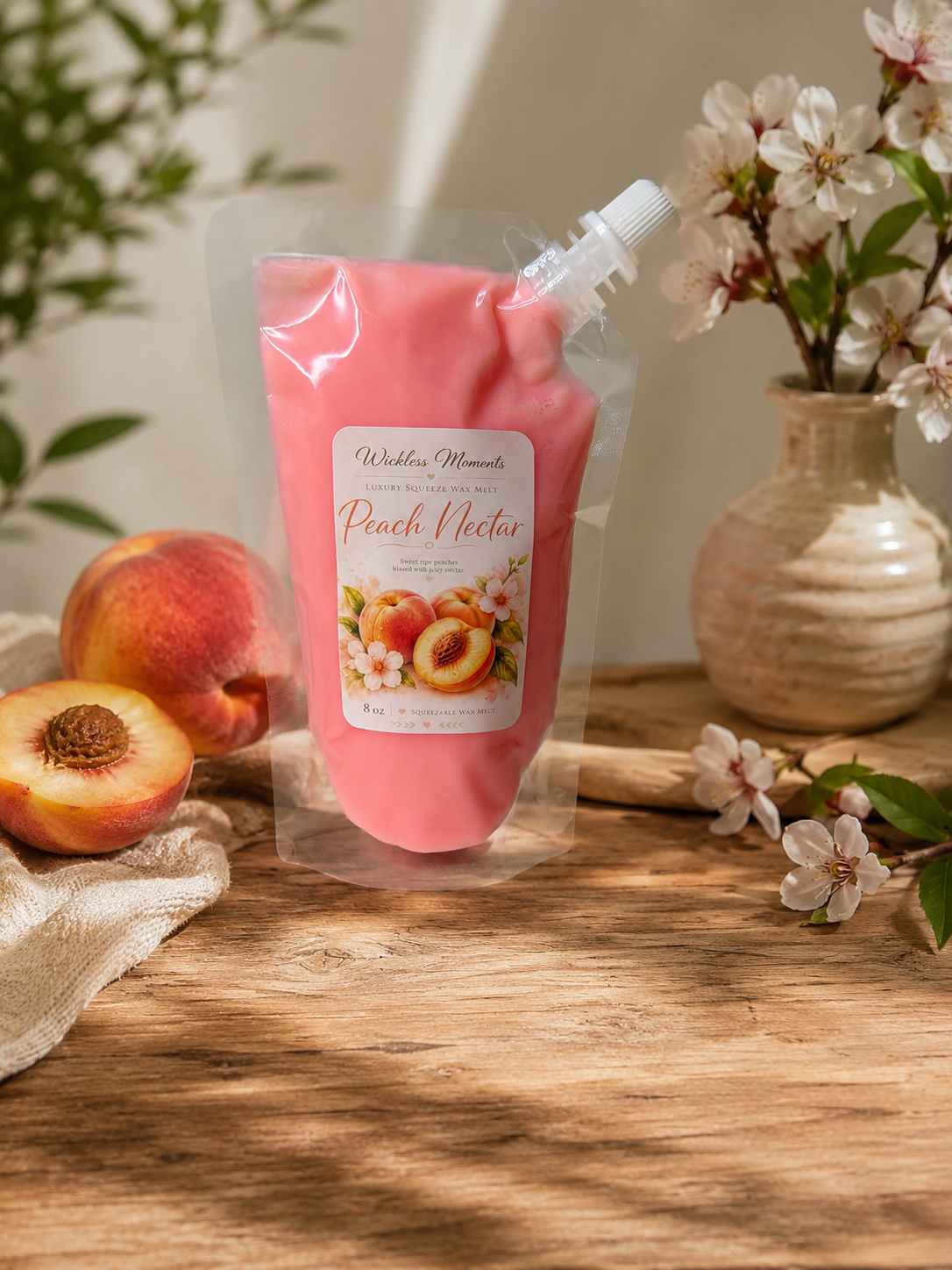 Peach Nectar Luxury Squeezable Wax Melt | 8 oz