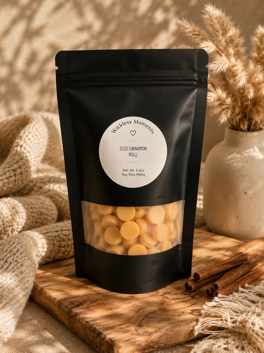 Iced Cinnamon Roll Soy Wax Dots ~ Large Bag 6.5oz.