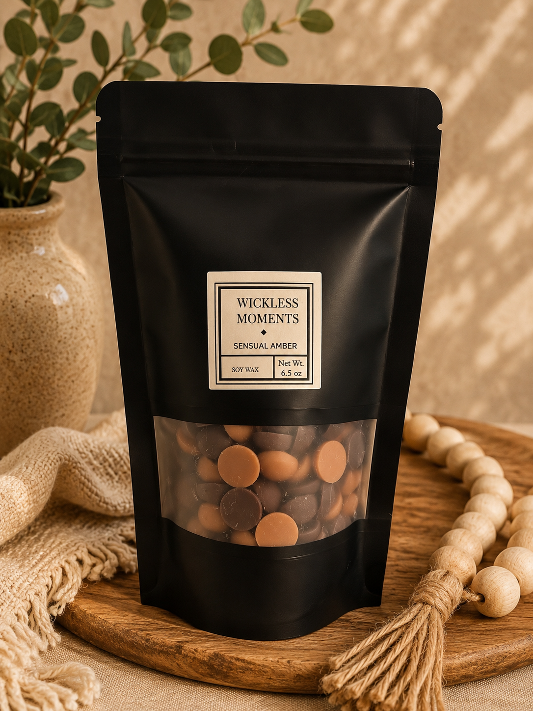 Sensual Amber Soy Wax Melt Dots | Large Bag 6.5 oz