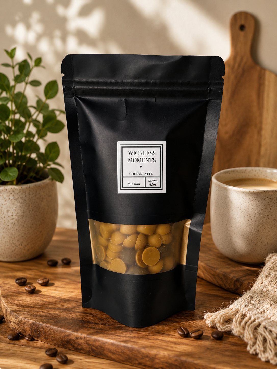 Coffee Latte Soy Wax Melt Dots | Large Bag 6.5 oz