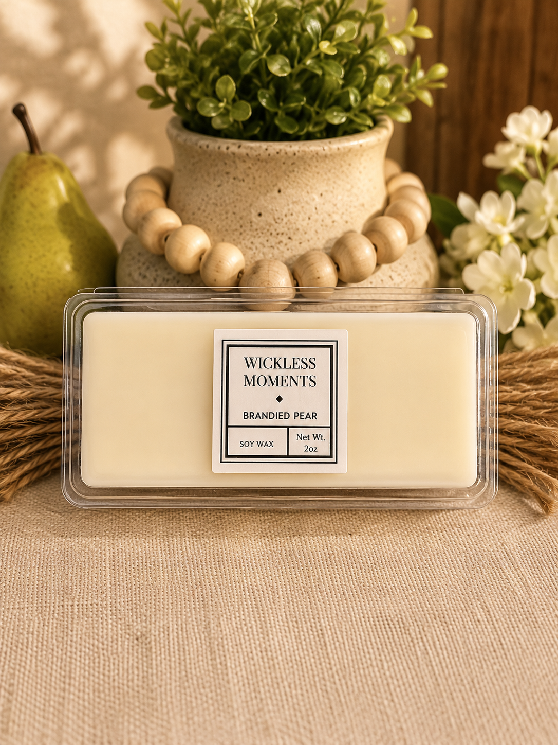 Brandied Pear Soy Wax Snap Bar | 2 oz