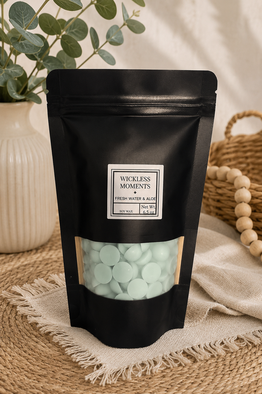 Fresh Water & Aloe Soy Wax Melt Dots | Large Bag 6.5 oz