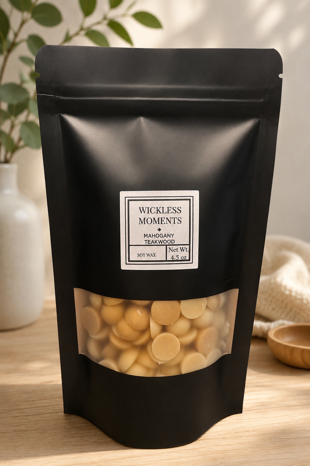 Mahogany Teakwood Soy Wax Melt Dots | Medium Bag 4.5 oz