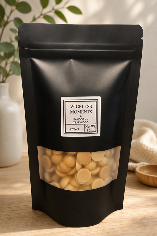 Mahogany Teakwood Soy Wax Melt Dots | Medium Bag 4.5 oz
