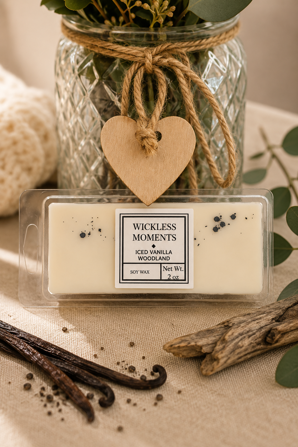 Iced Vanilla Woodland Soy Wax Snap Bar | 2 oz