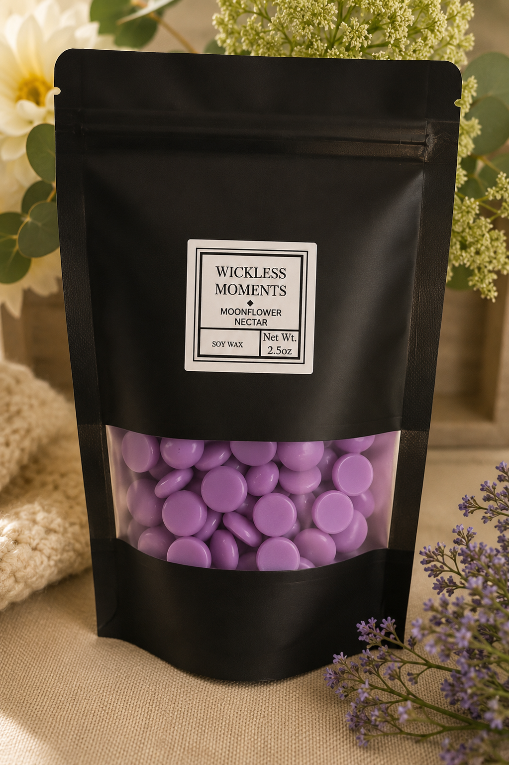 Moonflower Nectar Soy Wax Melt Dots | Small Bag 2.5 oz