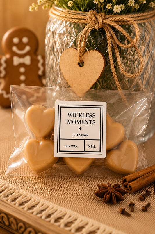 Oh Snap Soy Wax Heart Melts | 5 Count
