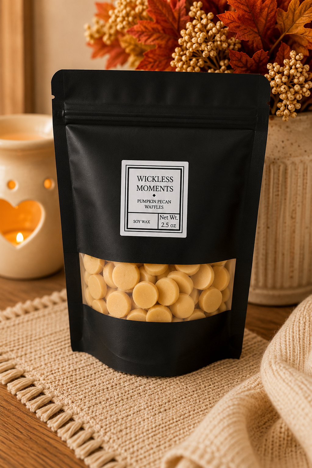 Pumpkin Pecan Waffles Soy Wax Melt Dots | Small Bag 2.5 oz