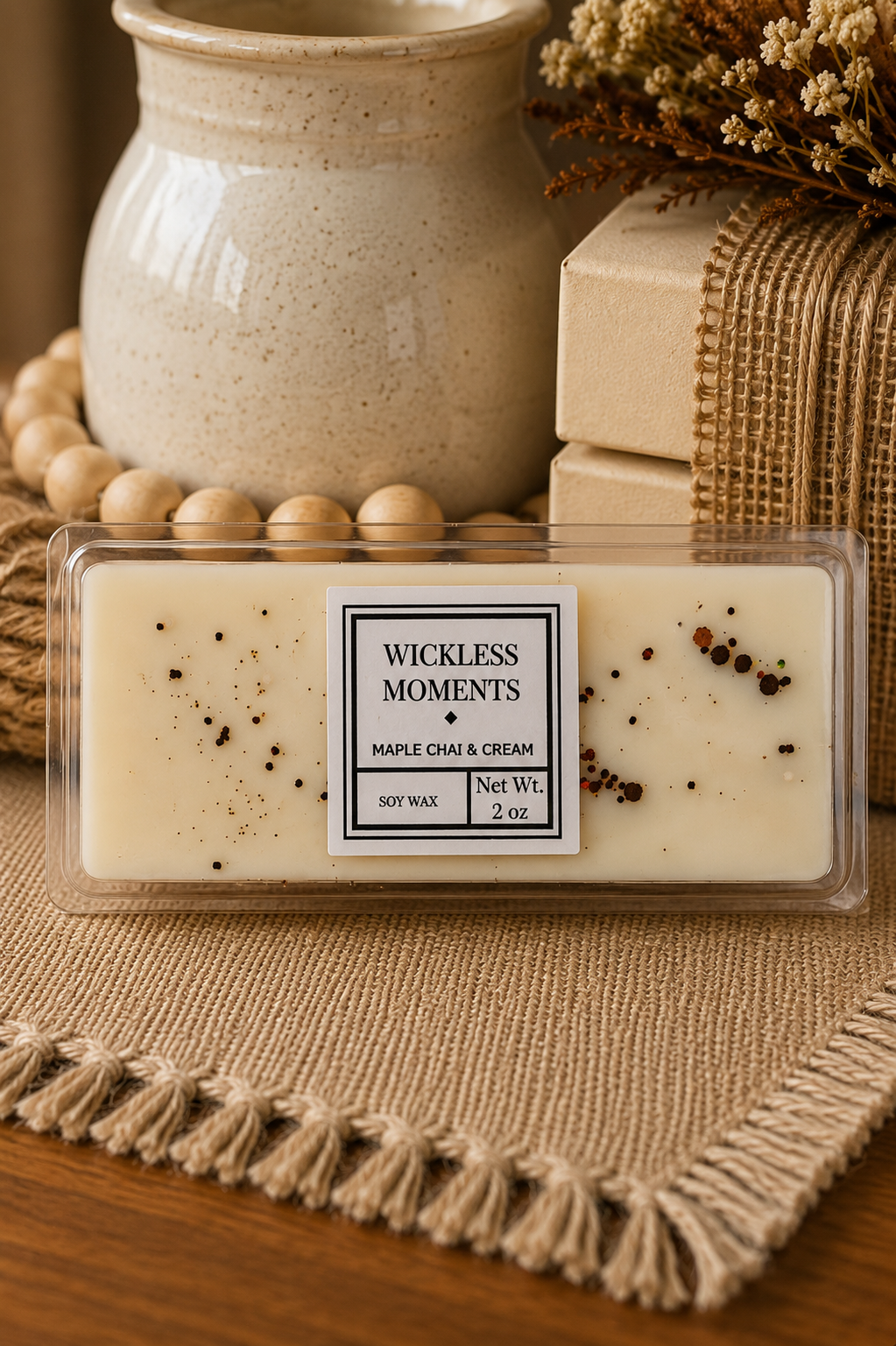 Maple Chai & Cream Soy Wax Snap Bar | 2 oz