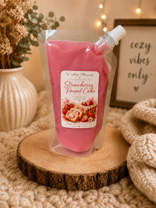 Strawberry Pound Cake Squeezable Wax Melt | 8 oz