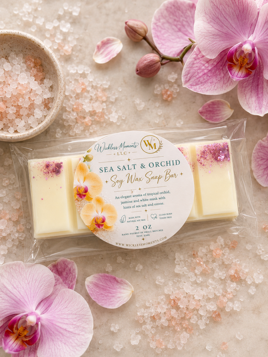 Sea Salt & Orchid Soy Wax Snap Bar | 2 oz