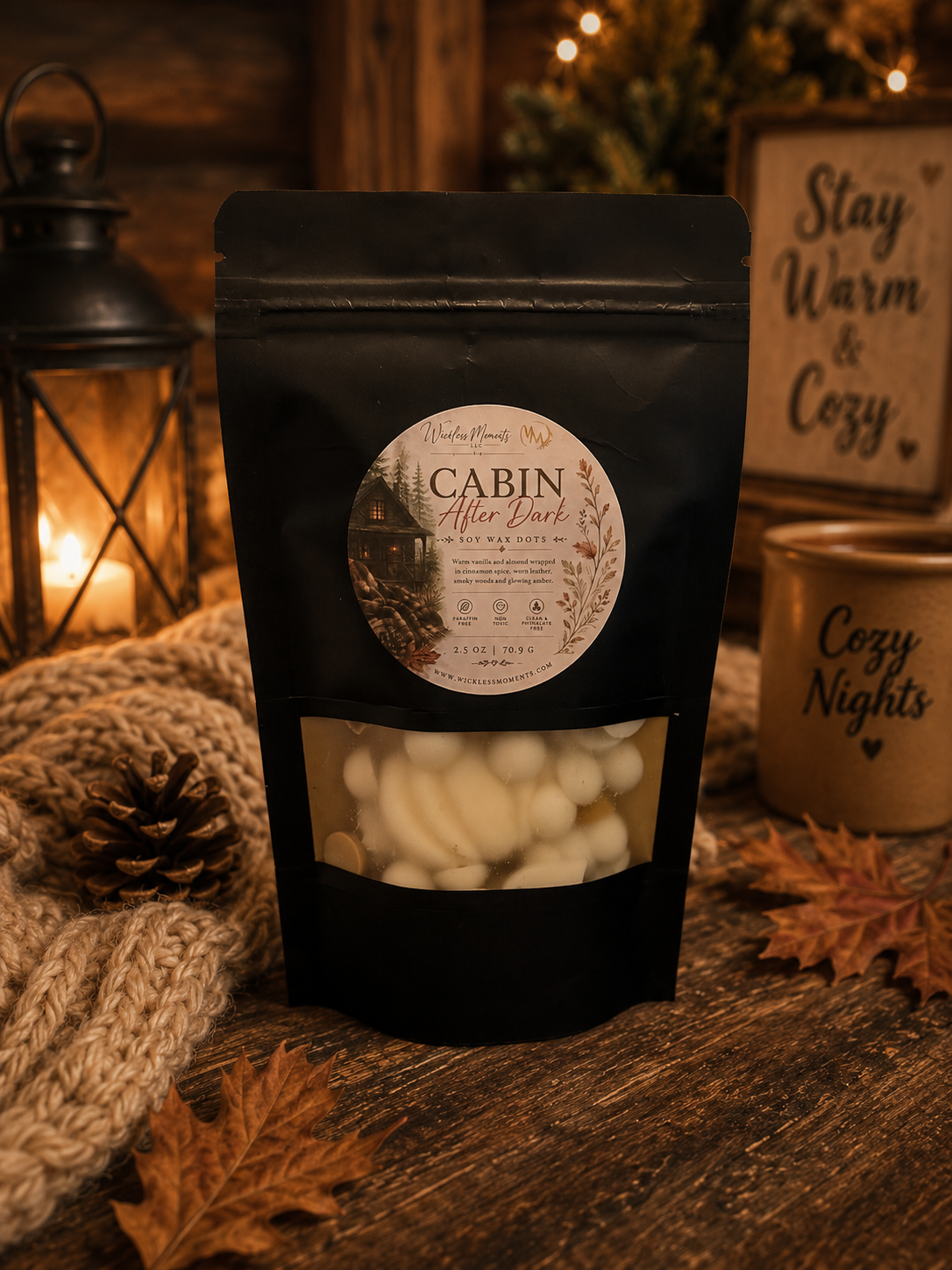 Cabin After Dark Soy Wax Dots | 2.5 oz