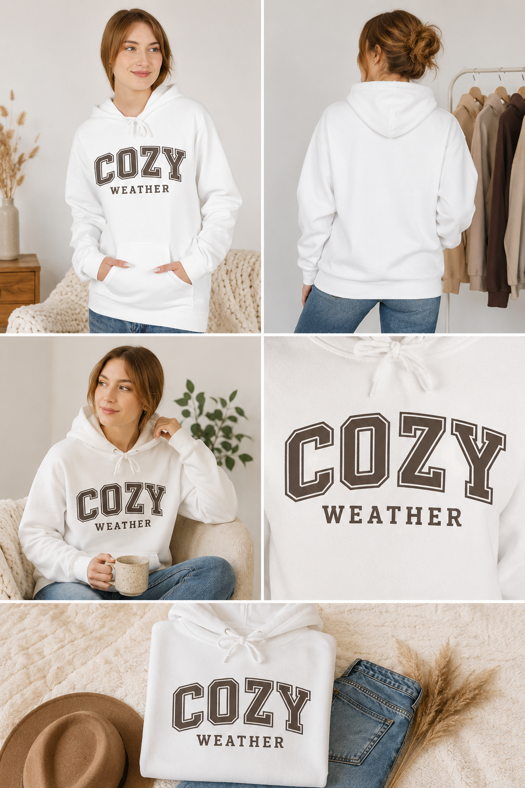 Cozy Weather Graphic Hoodie | Fall Fleece Pullover