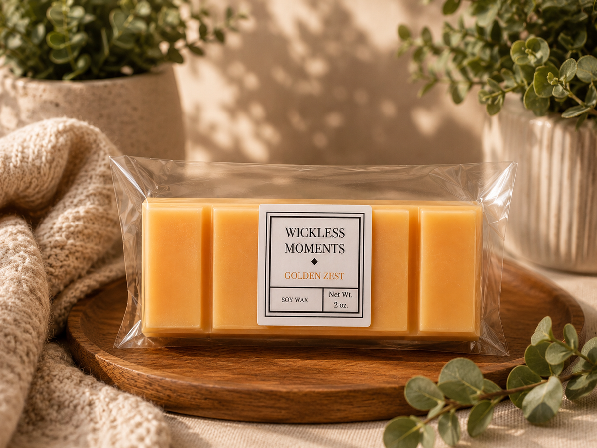 Golden Zest Soy Wax Snap Bar | 2 oz